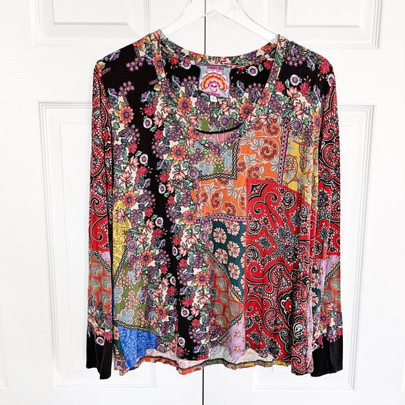 Johnny Was Moa Favorite Paisley Floral Top - Picture 1 of 8